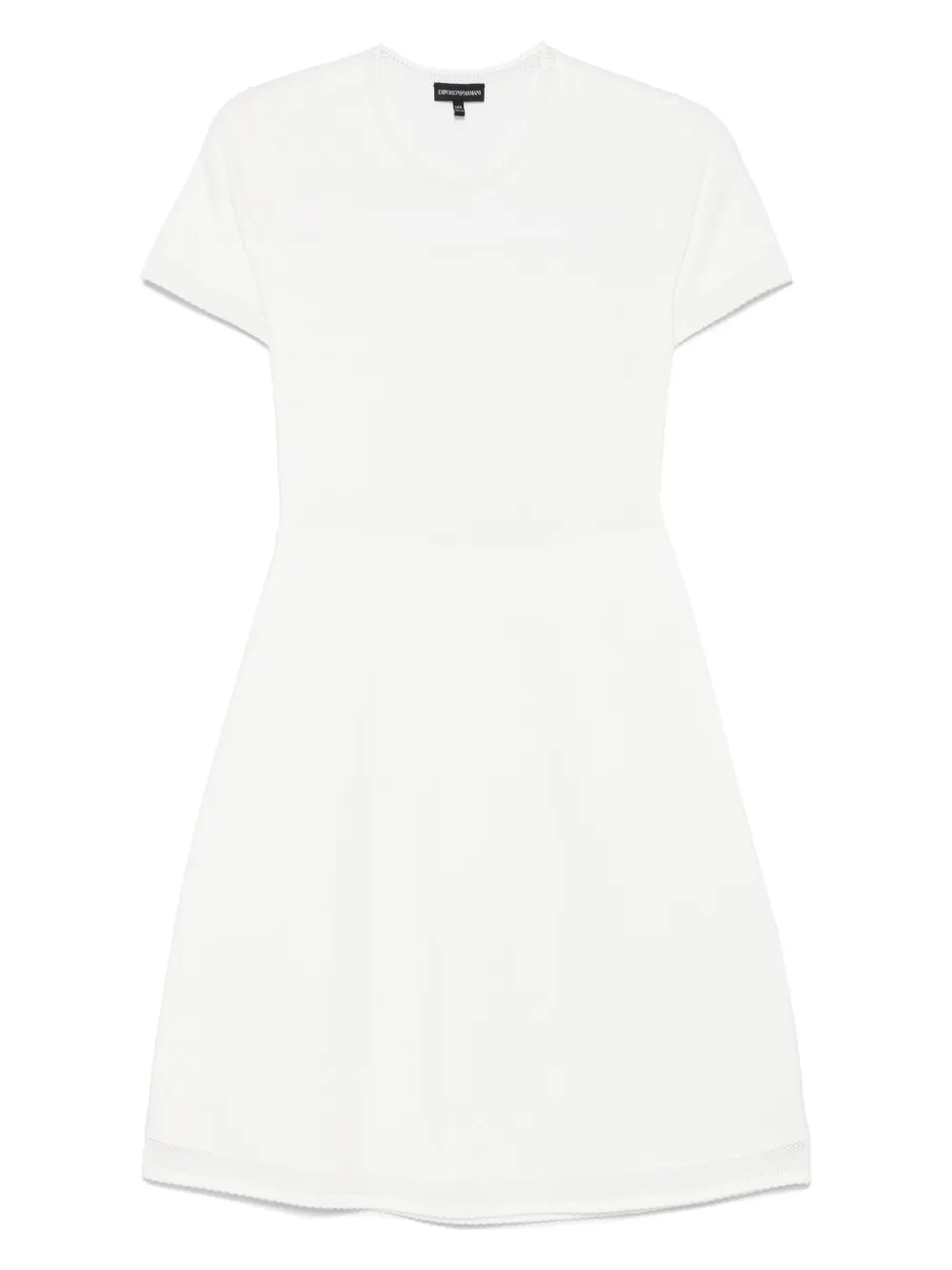 Emporio Ar i Kids Jurk met logo-jacquard Wit
