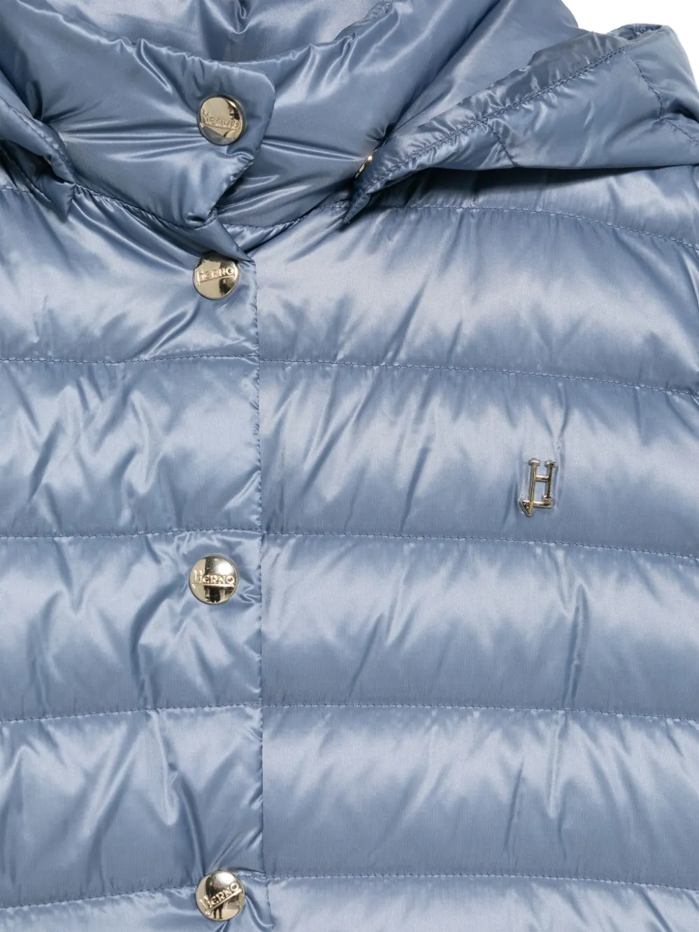 Herno Kids Gewatteerd jack met capuchon Blauw