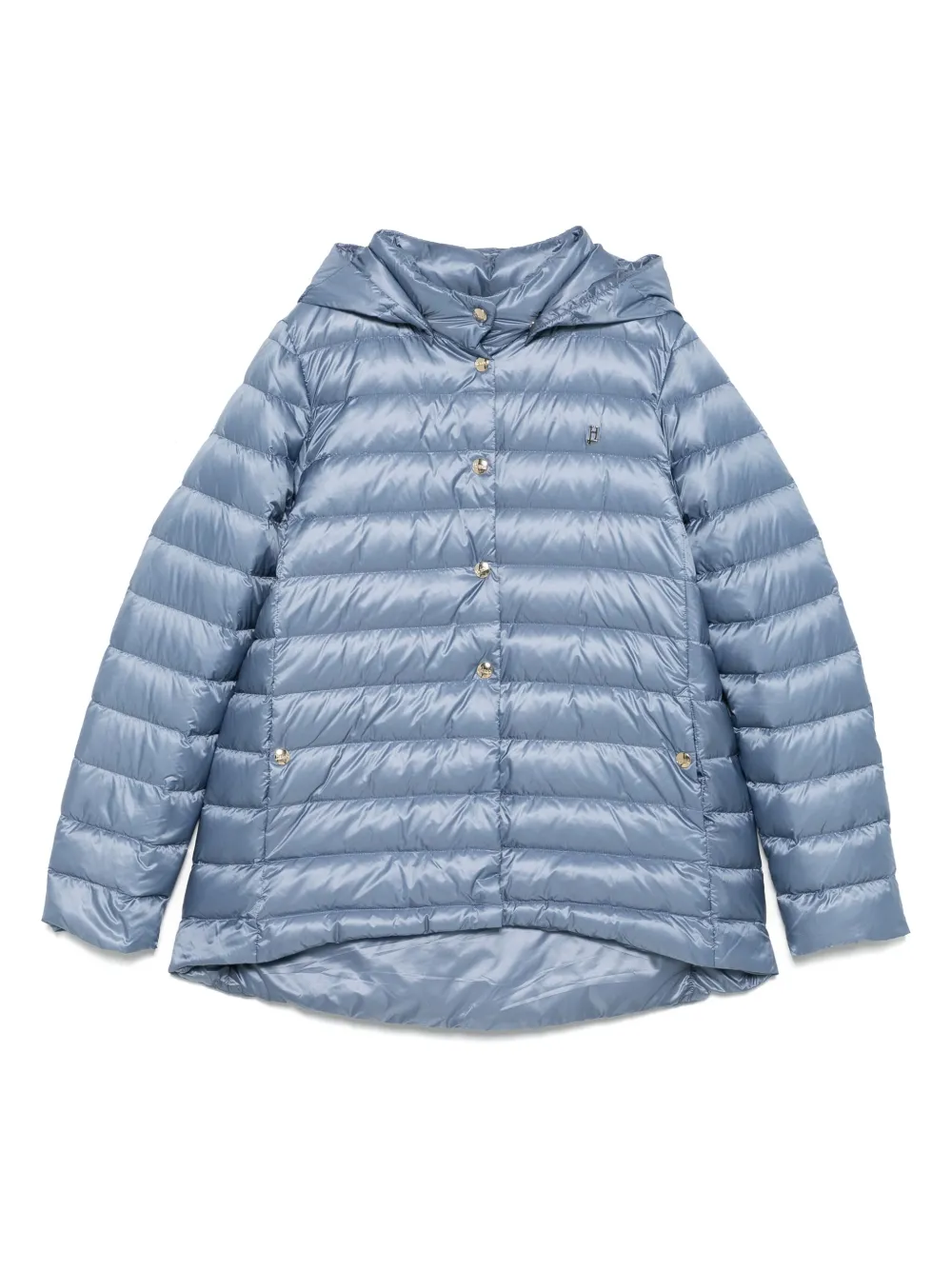 Herno Kids Gewatteerd jack met capuchon Blauw