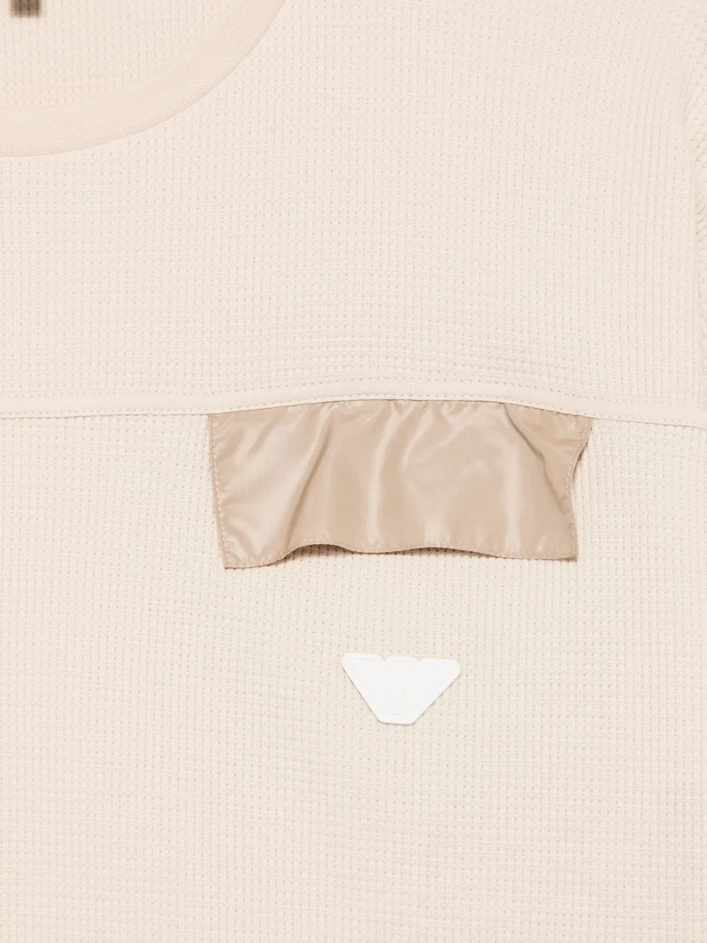 Emporio Armani Kids Sweater met logopatch Beige