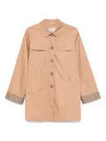 Herno Kids single-breasted trench coat - Brown