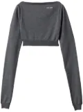 Miu Miu boat-neck top - Grey