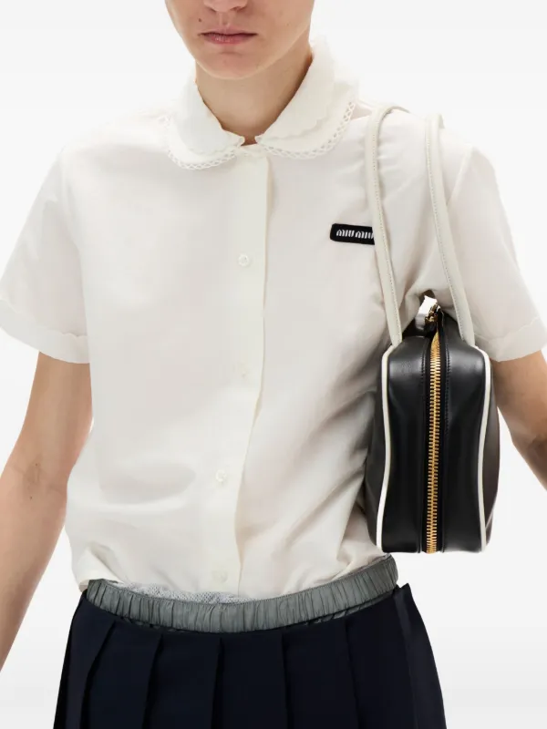 Miu Miu Poplin Shirt | White | FARFETCH