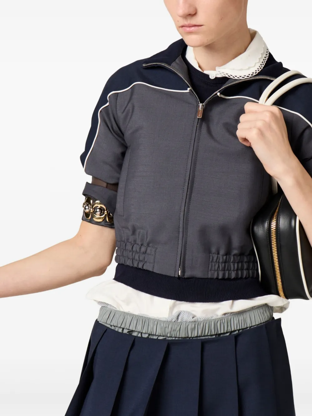 MIU MIU ZIP-UP JACKET 