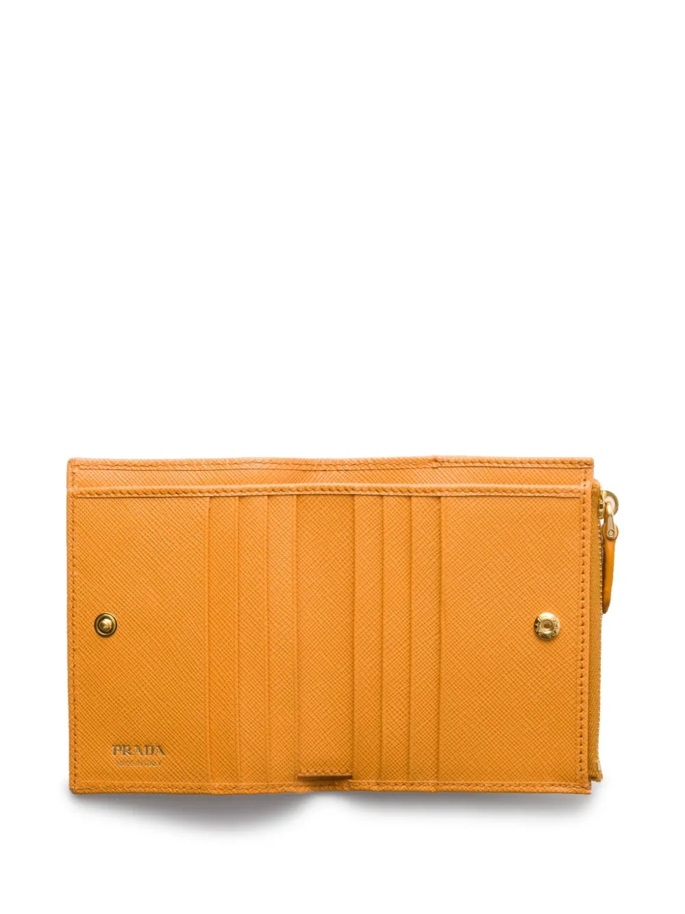 Prada Portemonnee van saffiano leer Oranje