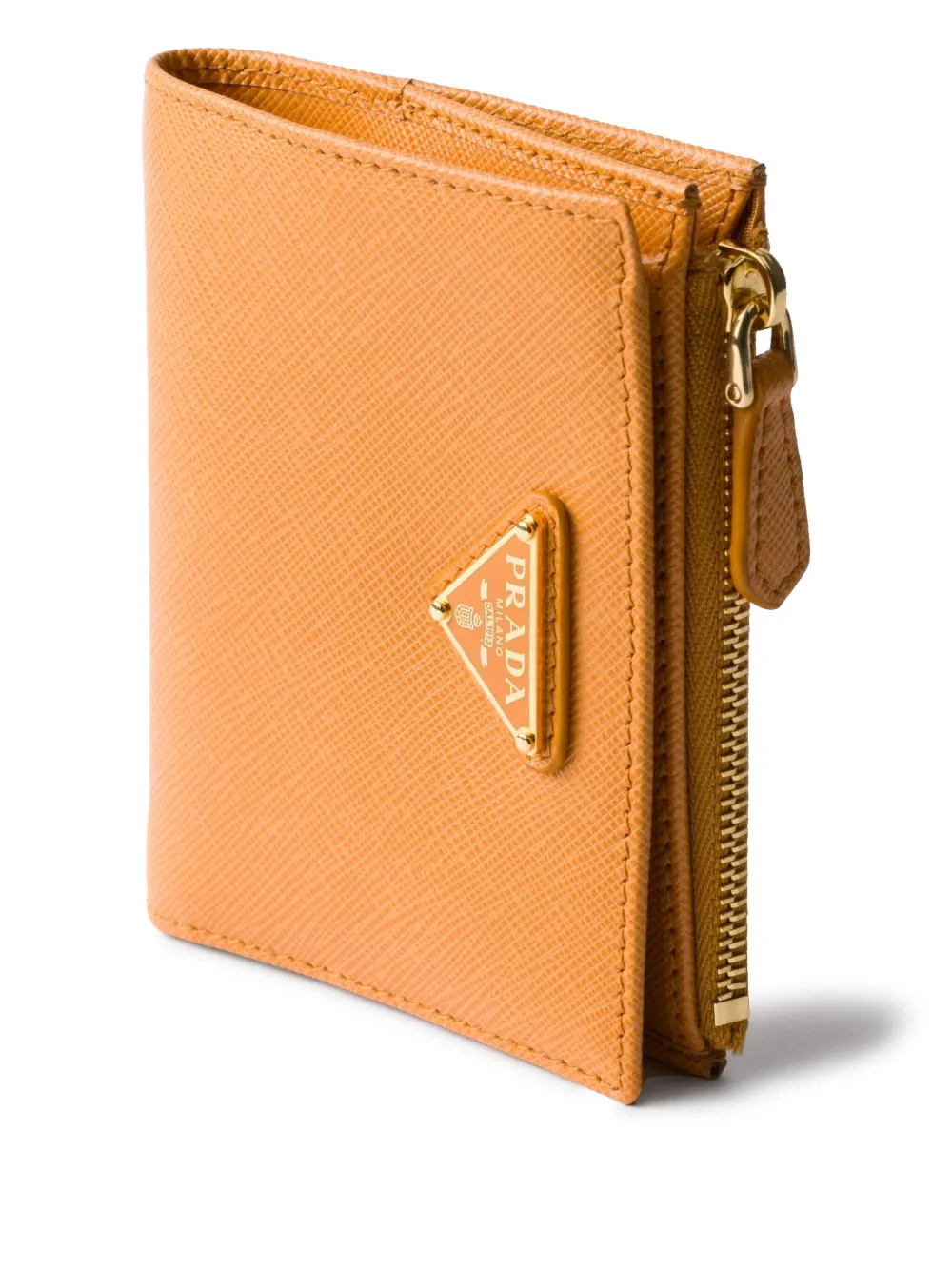 Prada Portemonnee van saffiano leer Oranje