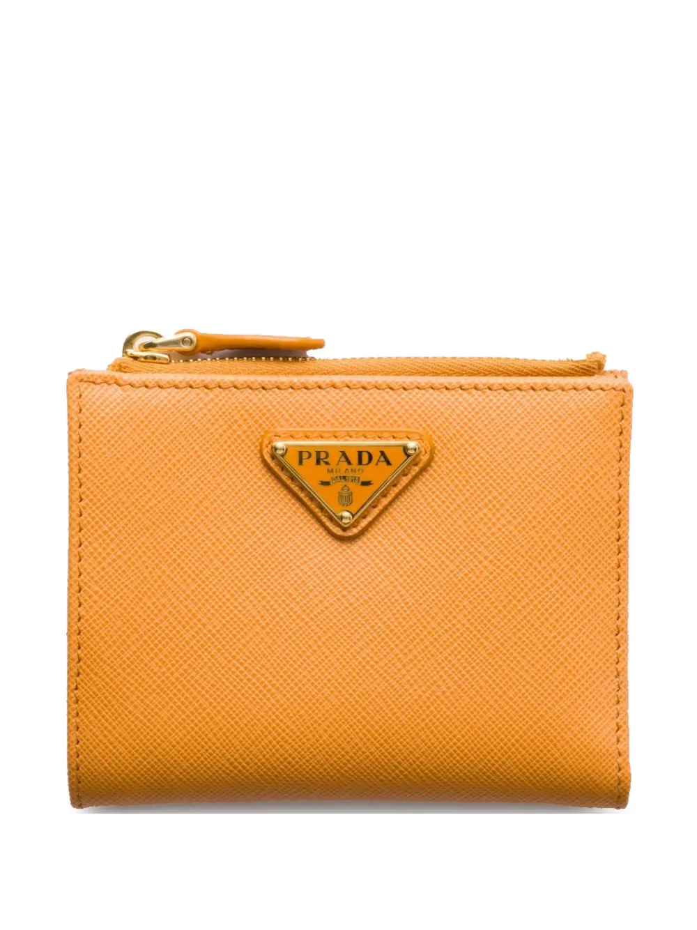 Prada small Saffiano wallet | Orange | Image 1