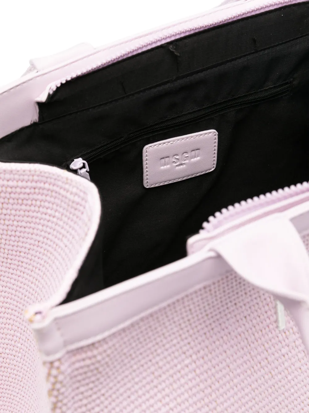 MSGM Kids Shopper met geborduurd logo Roze