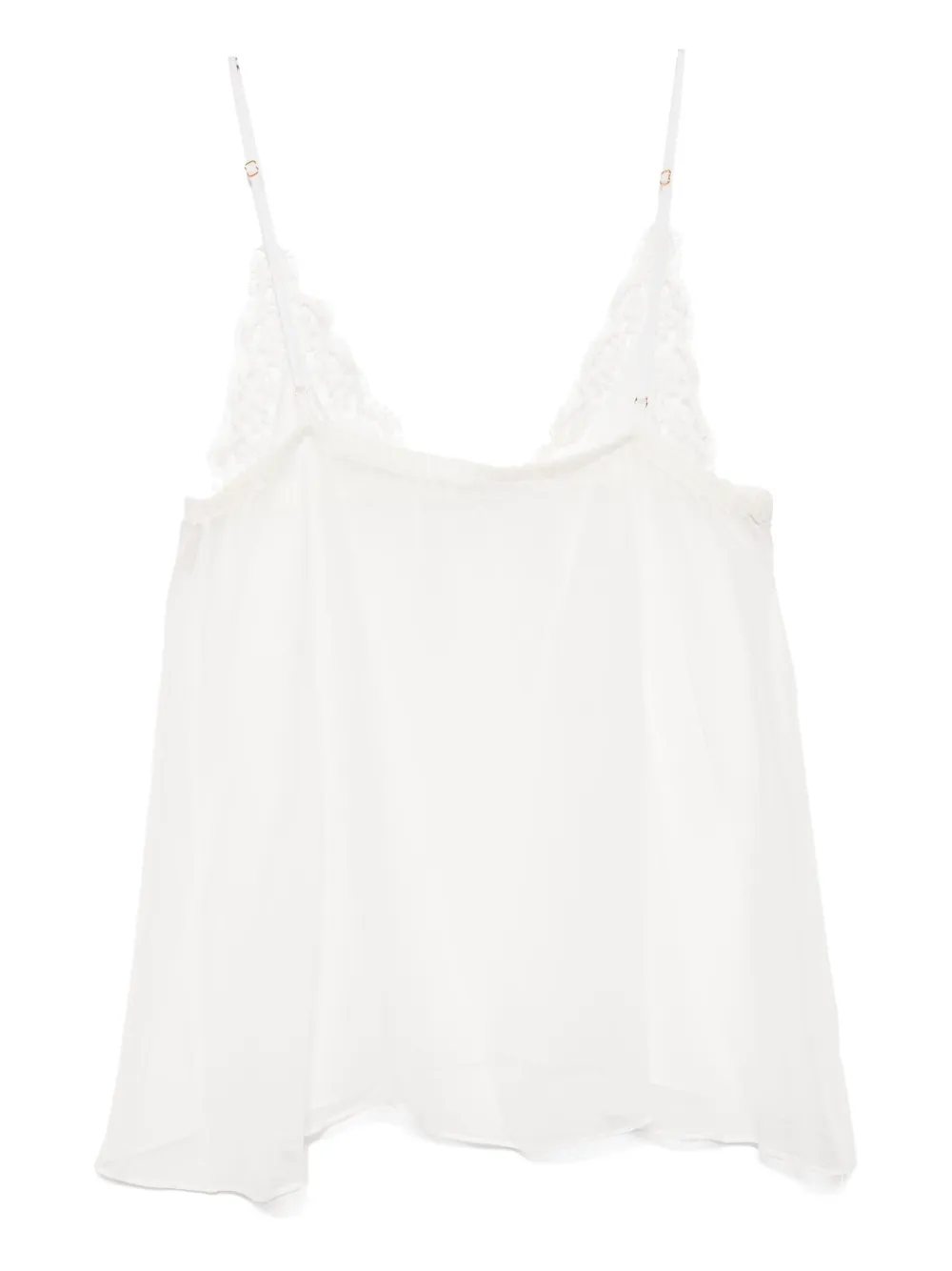 Kiki de Montparnasse Tetine hemd met kant Beige