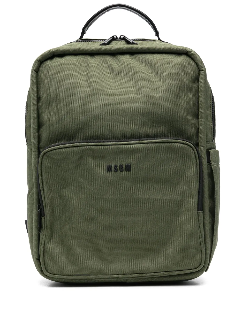 MSGM Kids Mochila com aplicação de logo | Verde | Image 1