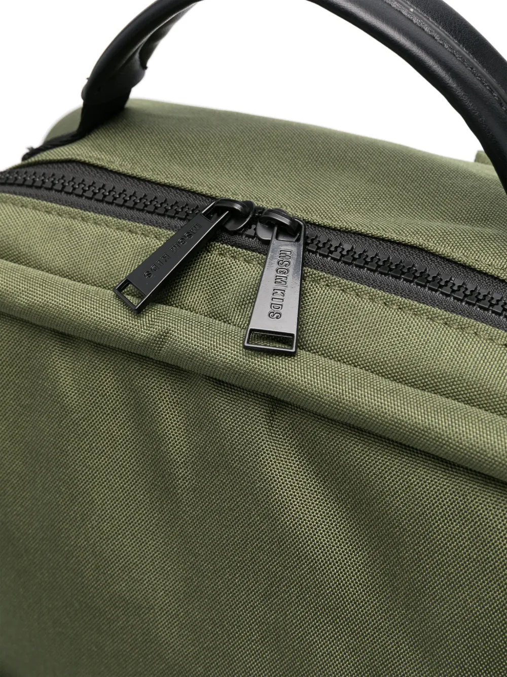 MSGM Kids Rugzak met logo applicatie Groen