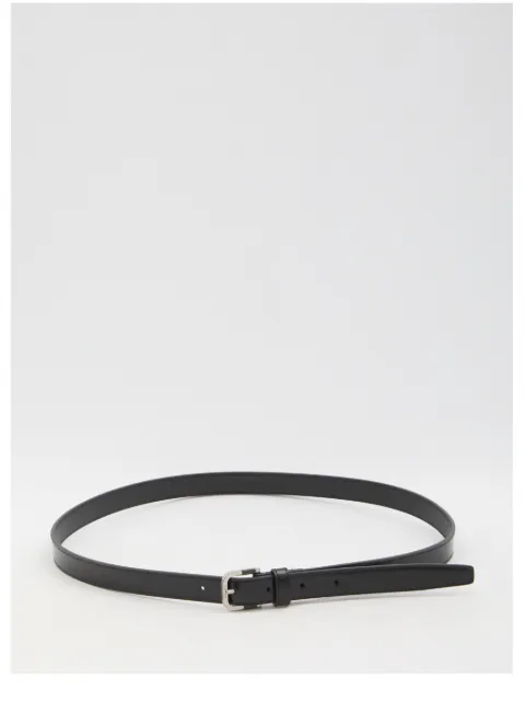 Saint Laurent resin-insert brushed-leather belt