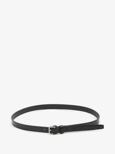 Saint Laurent resin-insert brushed-leather belt