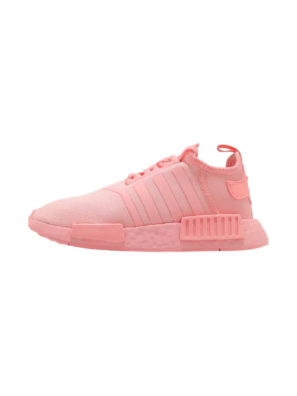 adidas gazelle silver green womens ADIDAS Big Kids' NMD Runner Casual Shoes, White main image 0
