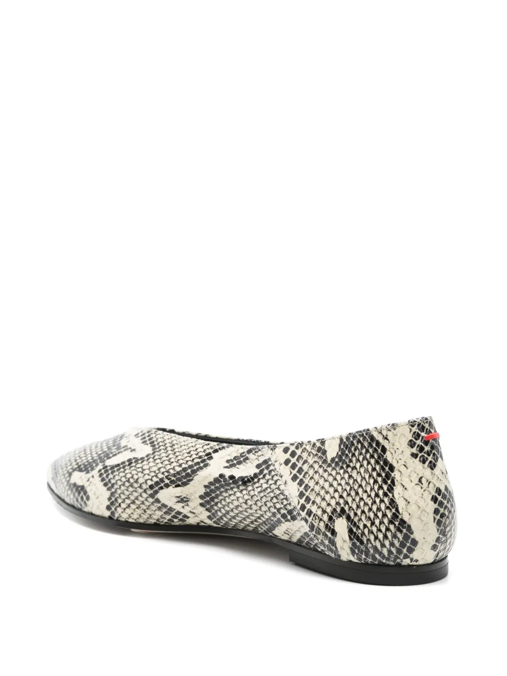 Aeyde Moa leren ballerina's Beige