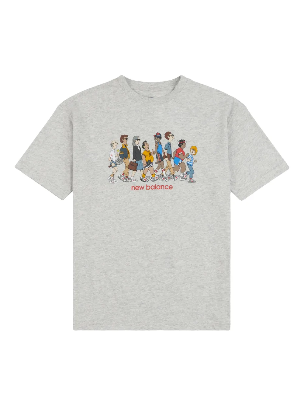 New Balance Kids Queue T-shirt Grijs