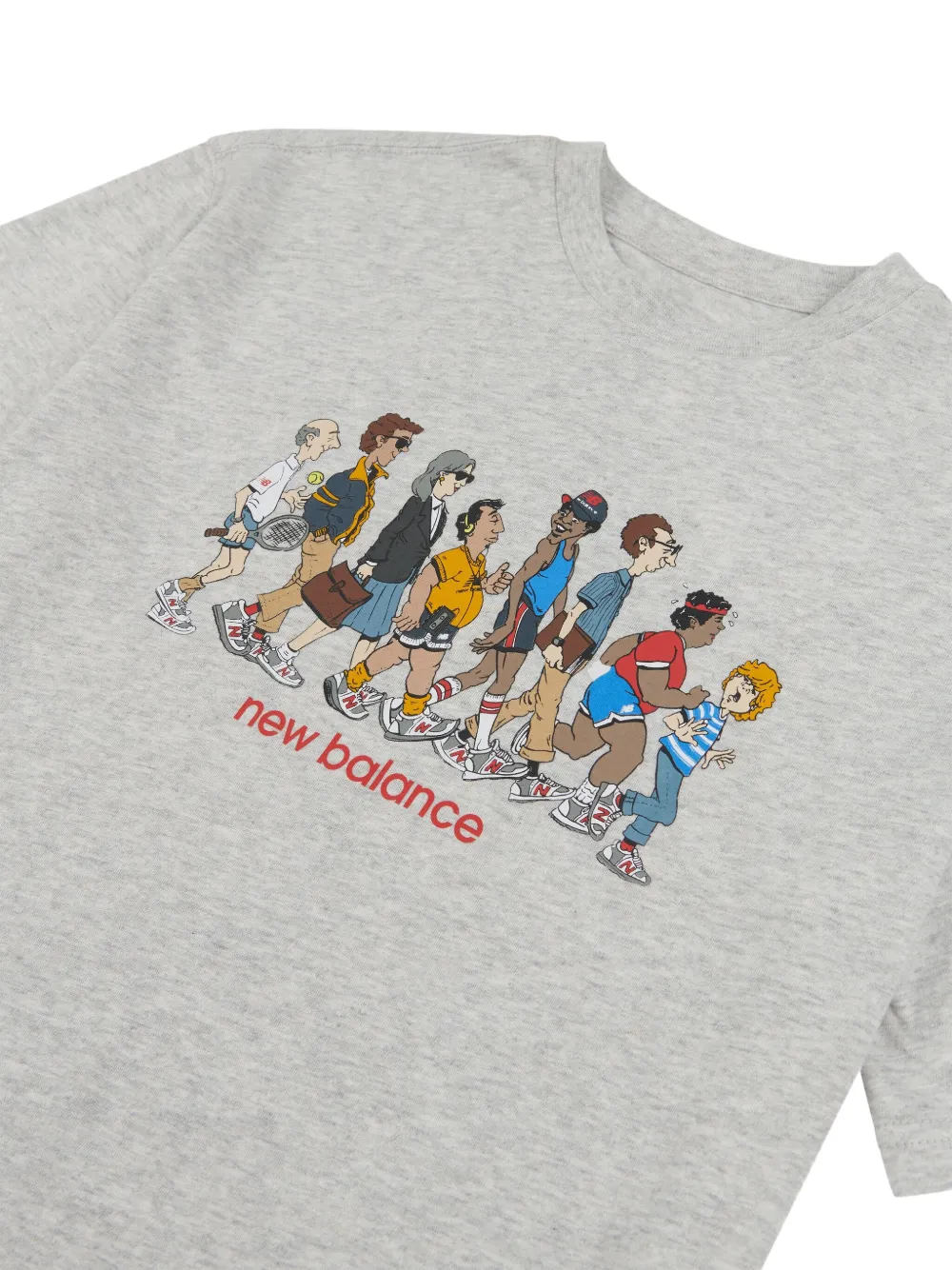 New Balance Kids Queue T-shirt Grijs
