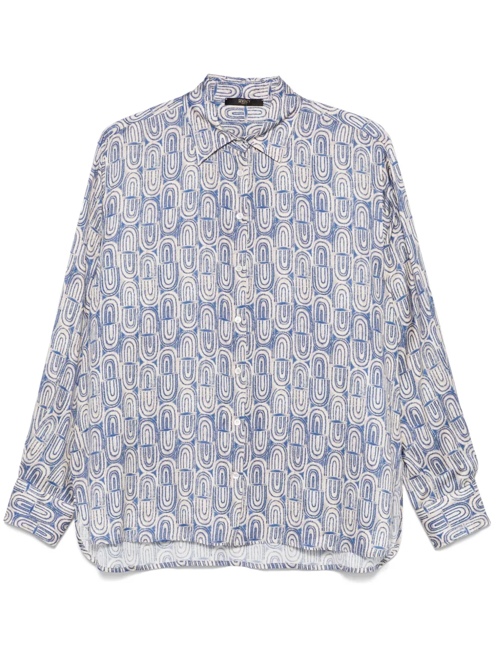 Seventy printed shirt - Bleu