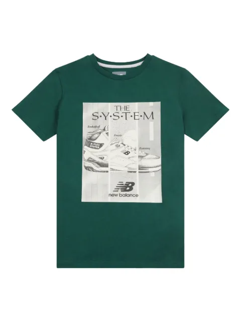 New Balance Kids 'the system' graphic-print t-shirt 