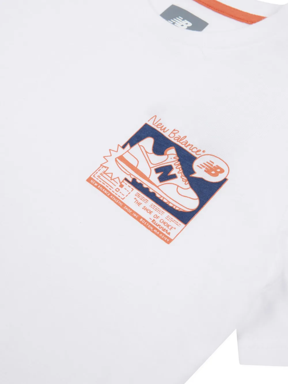 New Balance Kids Sneaker Poster T-shirt Wit
