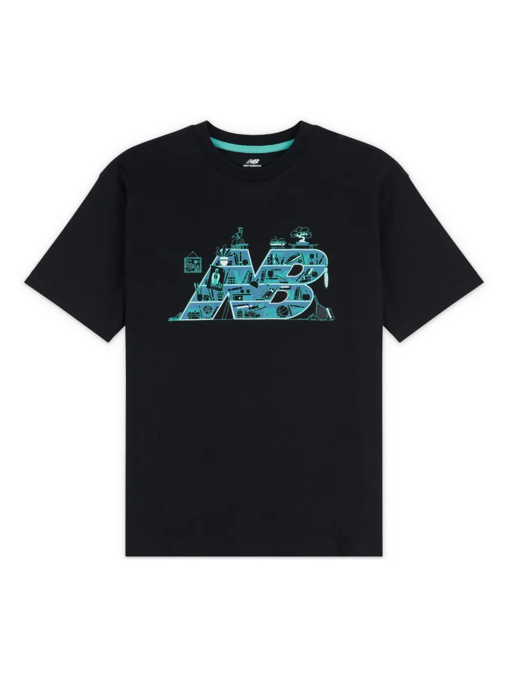 New Balance Kids Intellect グラフィック Tシャツ - ブラック New Balance Kids Intellect グラフィック Tシャツ - ブラック
