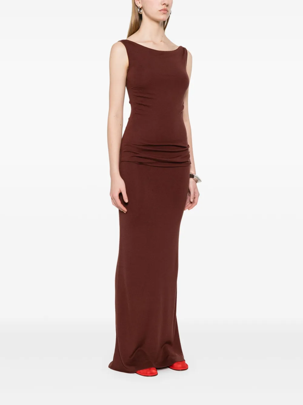 Shop Aya Muse Knitted Maxi Dress