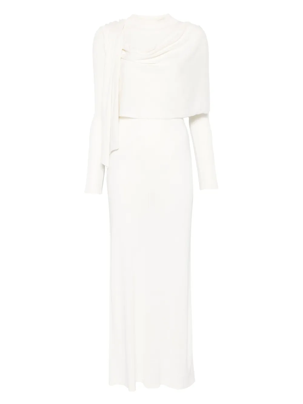 Aya Muse Scarf-detail Longsleeved Maxi Dress