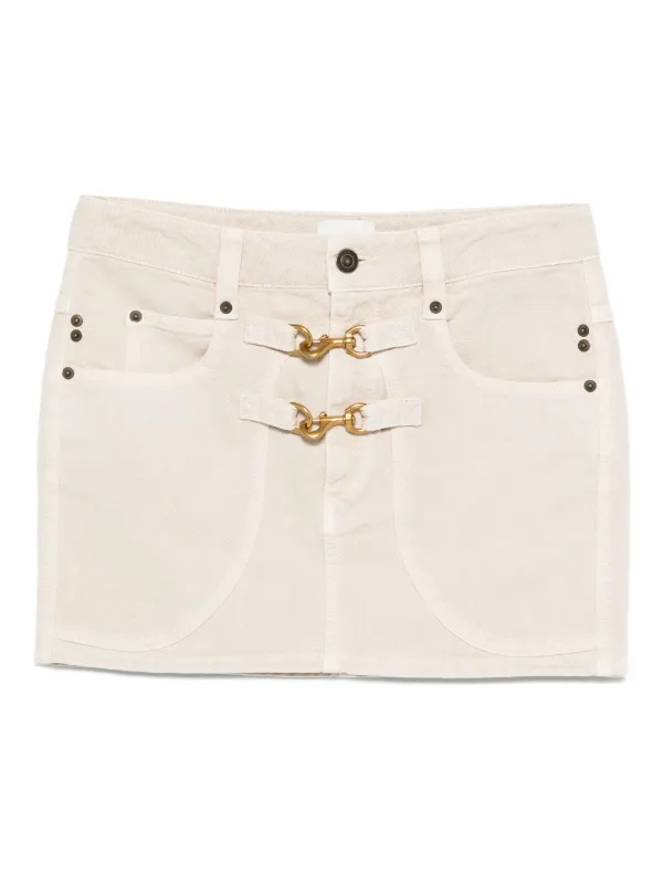 Isabel Marant Paulina Mini Skirt in Neutrals