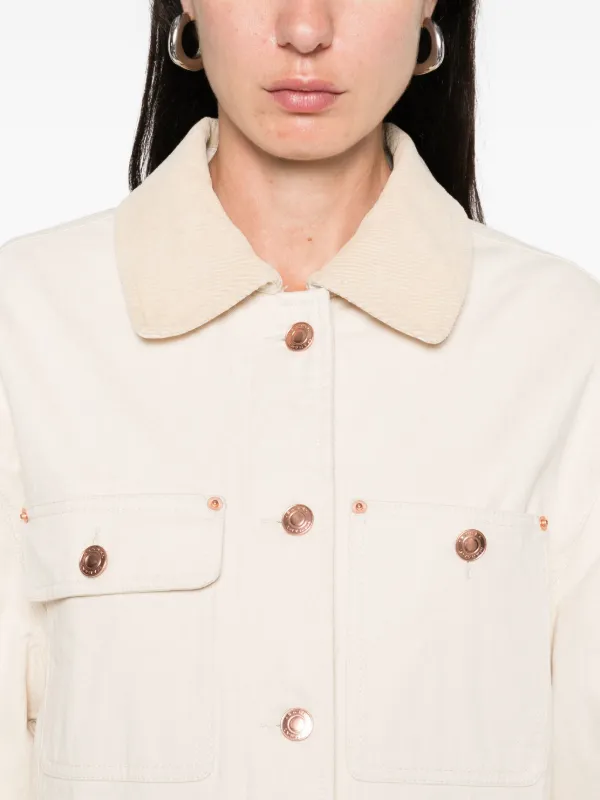 ISABEL MARANT Ninon Cotton Jacket | Neutrals | FARFETCH
