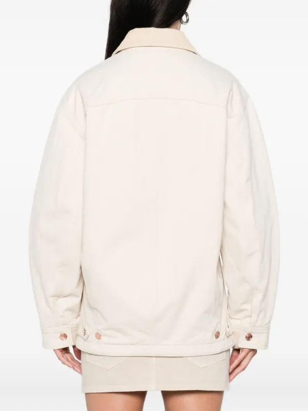 ISABEL MARANT Ninon Cotton Jacket | Neutrals | FARFETCH
