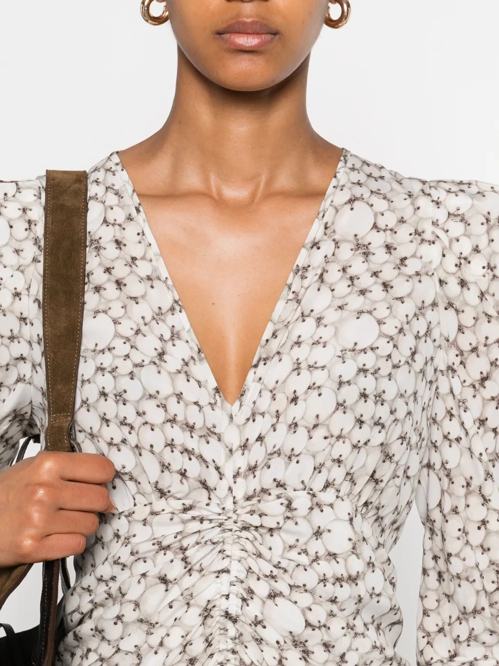 ISABEL MARANT Albini midi-jurk Wit