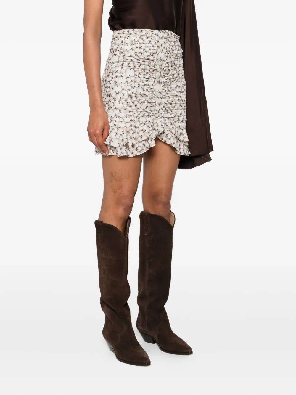 ISABEL MARANT Milendi mini-rok Wit