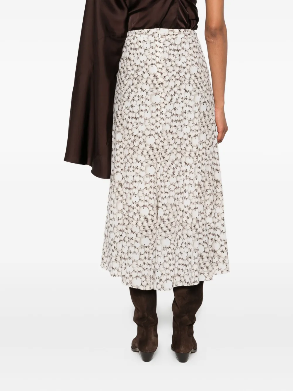 ISABEL MARANT Hortensia midi-rok Wit