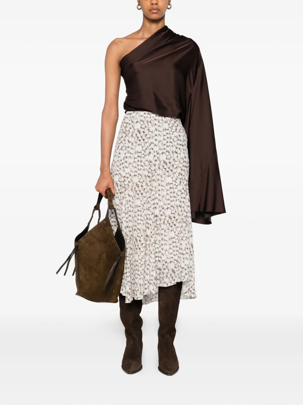 ISABEL MARANT Hortensia midi-rok Wit