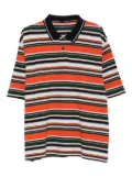 Martine Rose stripe logo polo shirt - Orange