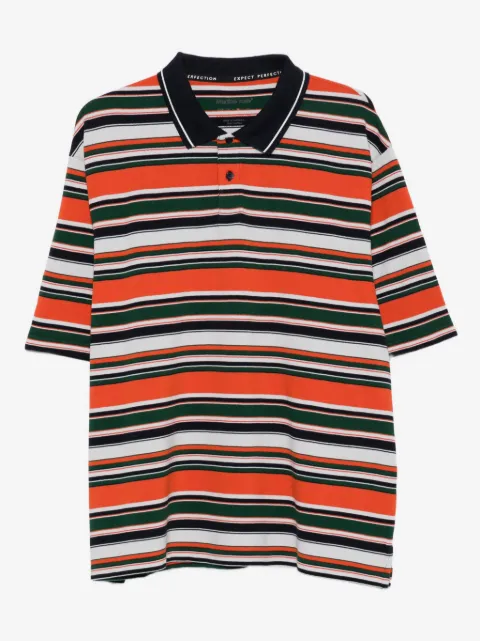 Martine Rose stripe logo polo shirt