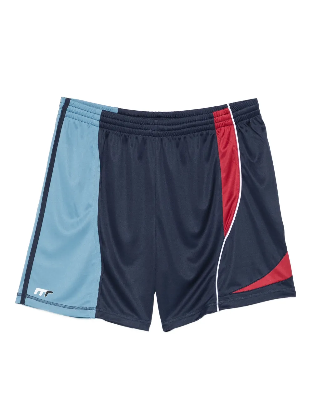 Martine Rose panelled football shorts | Blue | Image 1