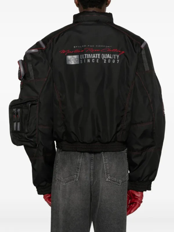Martine Rose Bumbag Bomber Jacket | Black | FARFETCH TR