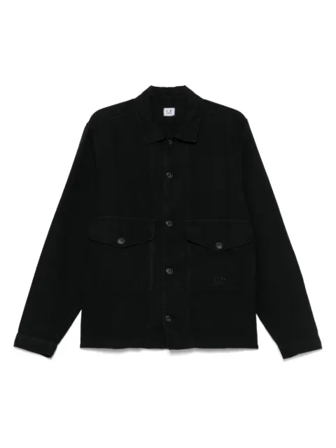 C.P. Company logo-embroidered shirt