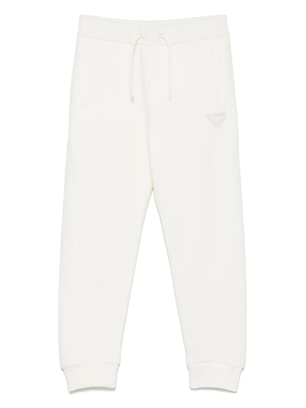 Emporio Ar i Kids Trainingsbroek met geborduurd logo Wit