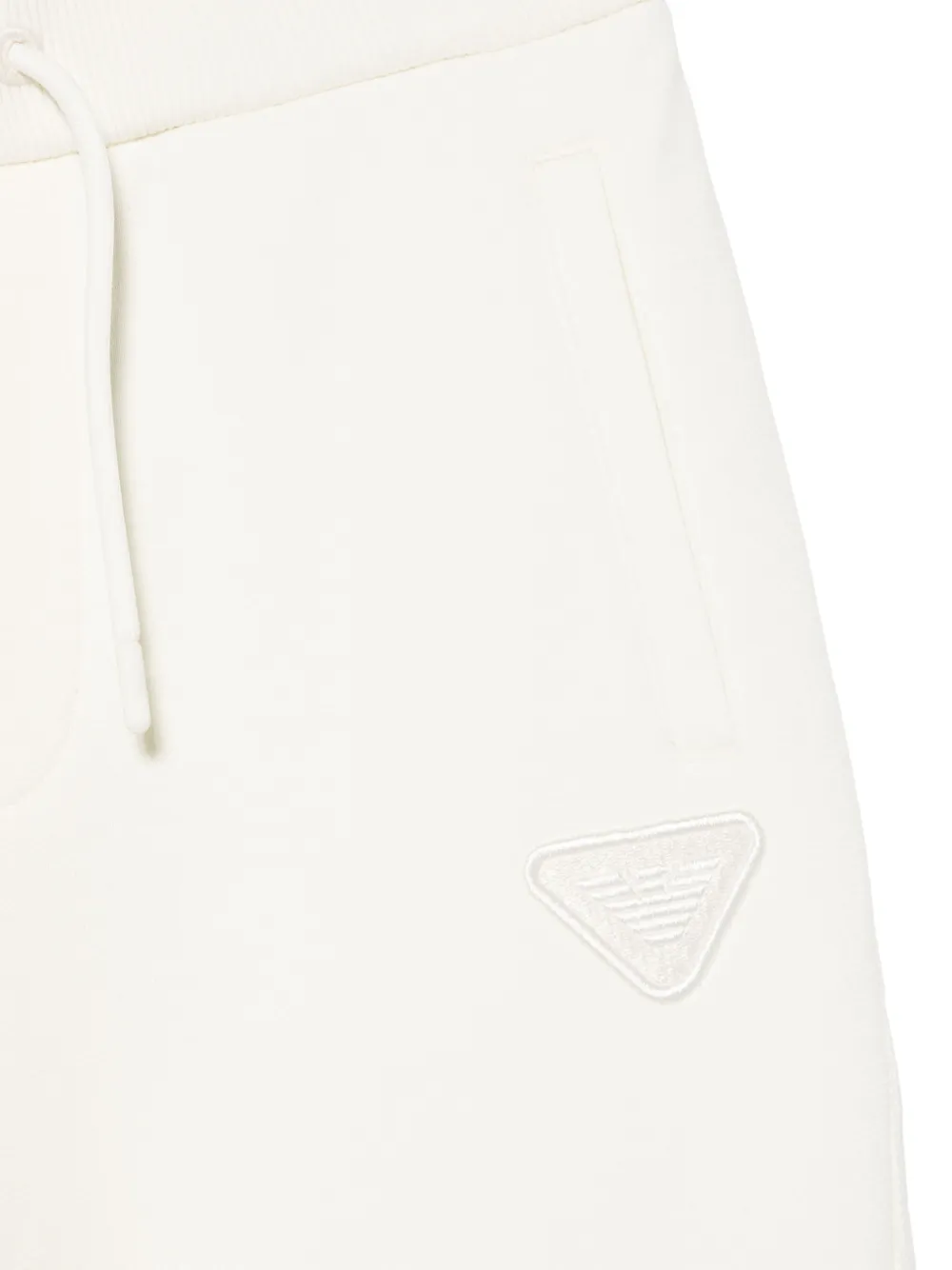 Emporio Armani Kids Trainingsbroek met geborduurd logo Wit