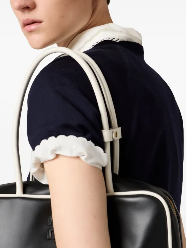 Miu Miu ロゴ Tシャツ | ブルー | FARFETCH JP