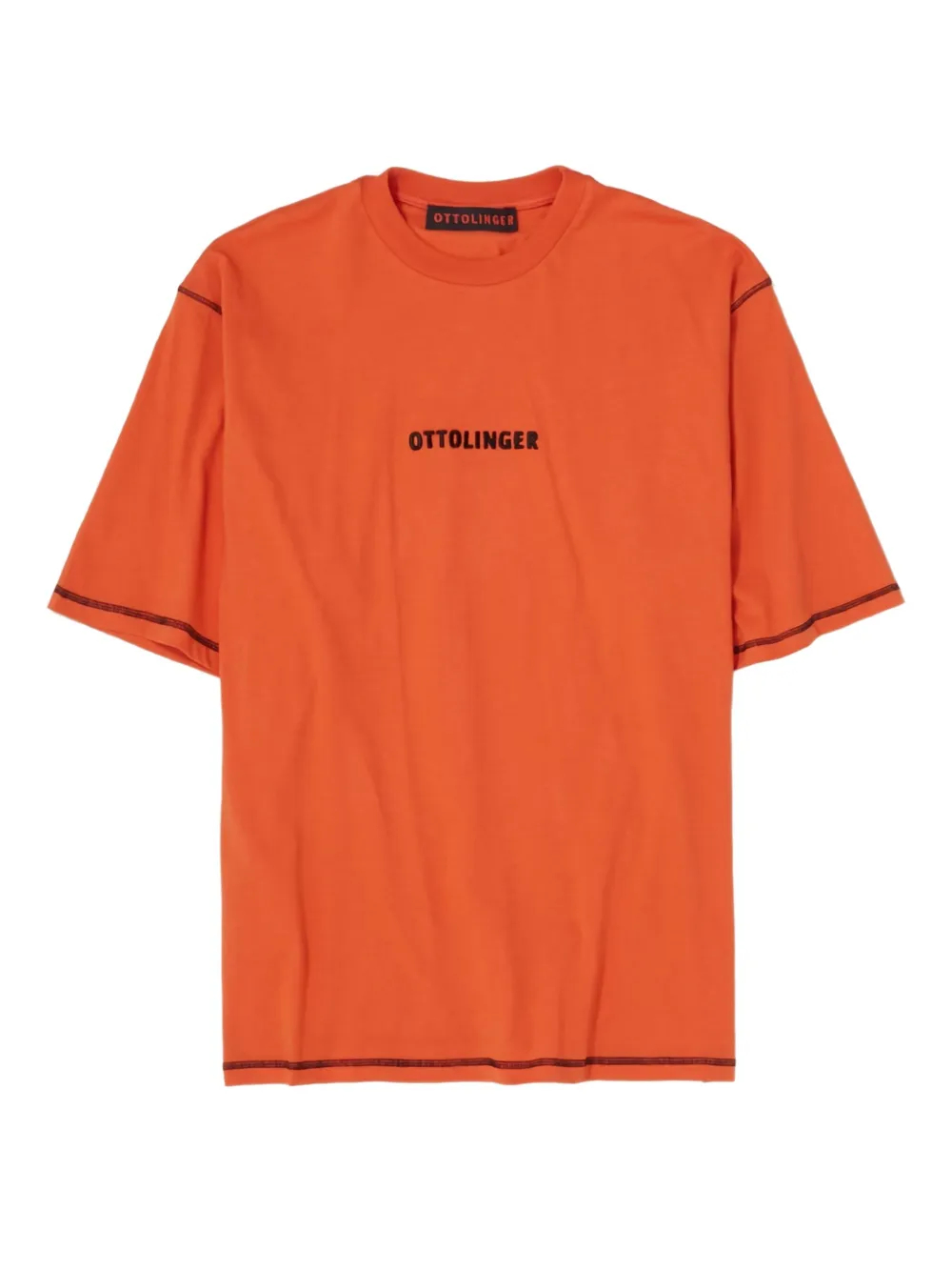 Ottolinger Classic Logo "Black" T-shirt Rood