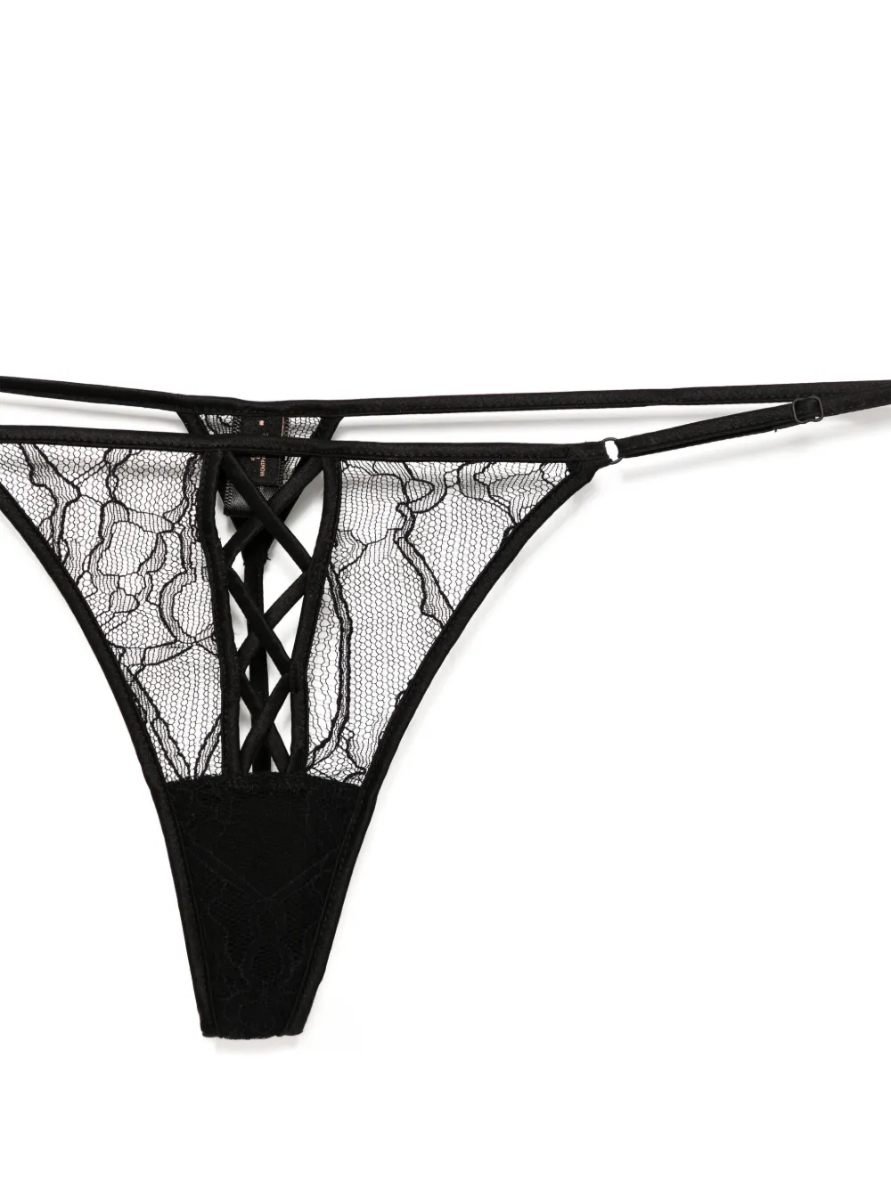 Kiki de Montparnasse Precieuse string Zwart