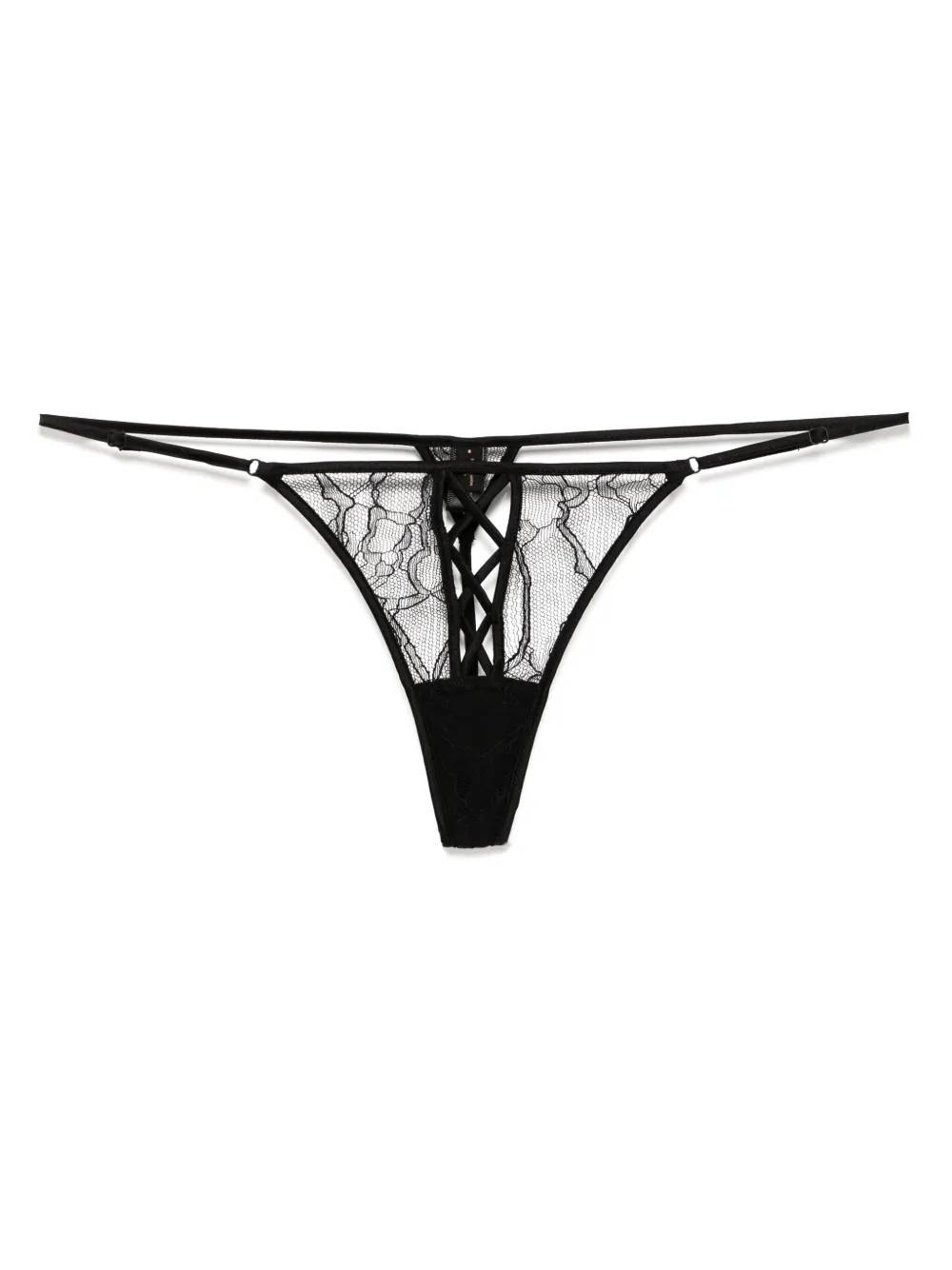 Kiki de Montparnasse Precieuse string Zwart