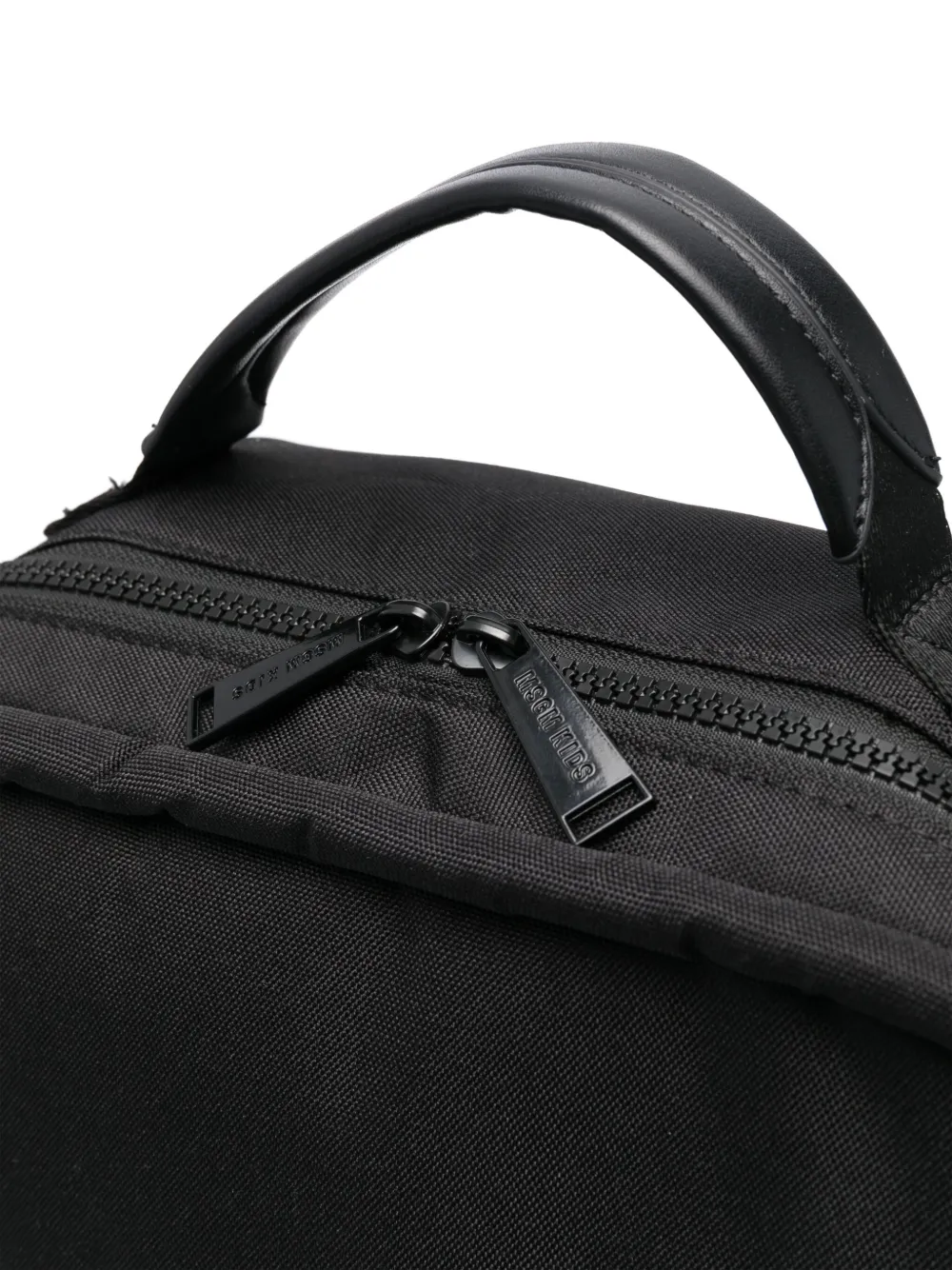 MSGM Kids Rugzak met logo applicatie Zwart