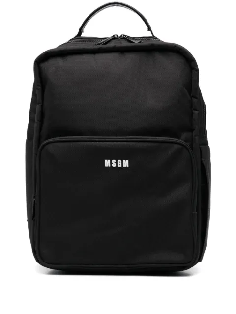 MSGM Kids mochila con aplique del logo