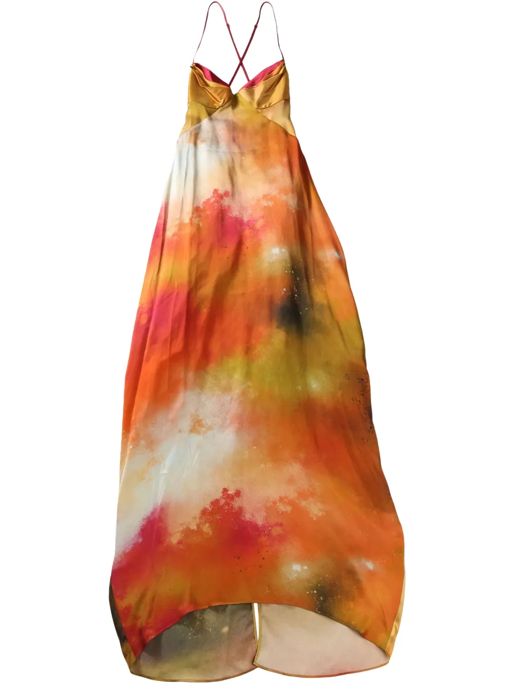 silk maxi dress