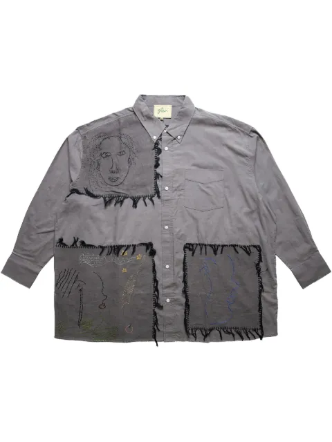 Glass Cypress camisa Faces on Grey "Grey"