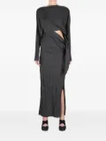 Cortana asymmetric maxi dress - Grey
